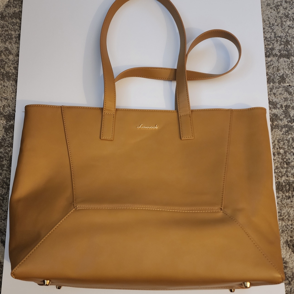 Alessandra Tan Leather Tote Bag - Picture 3 of 14